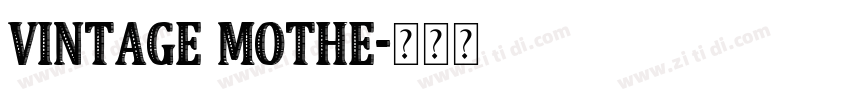 Vintage Mothe字体转换